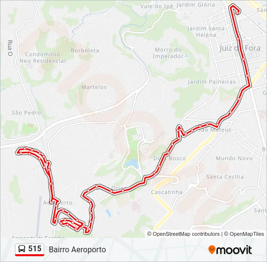 515 Bus Line Map