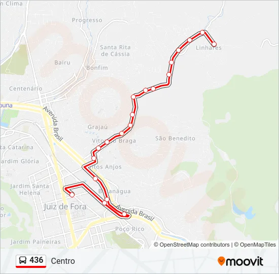 436 Bus Line Map