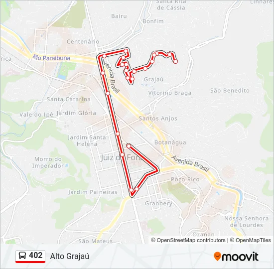 402 Bus Line Map