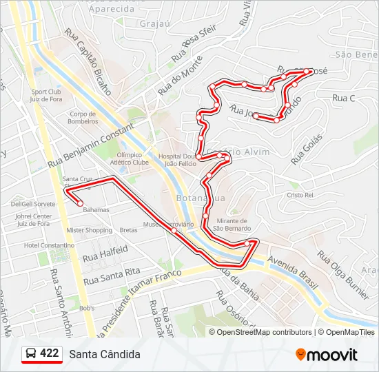 422 Bus Line Map