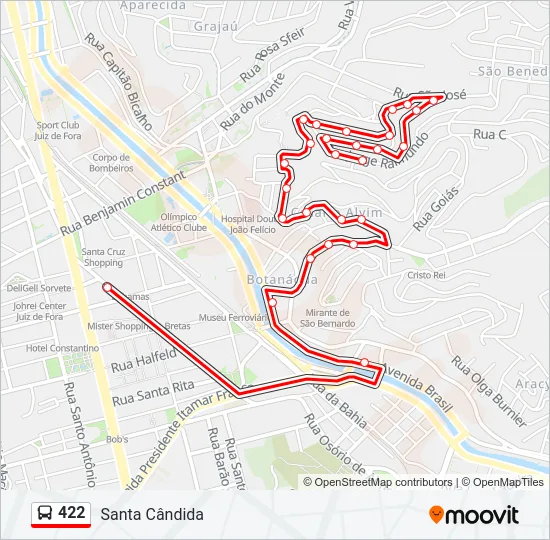 422 Bus Line Map