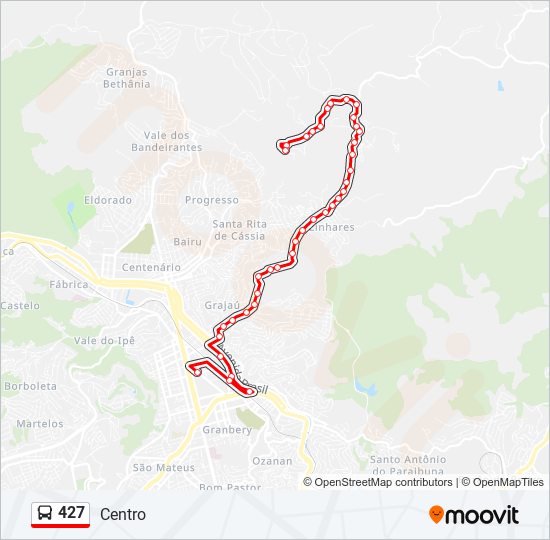 427 bus Line Map