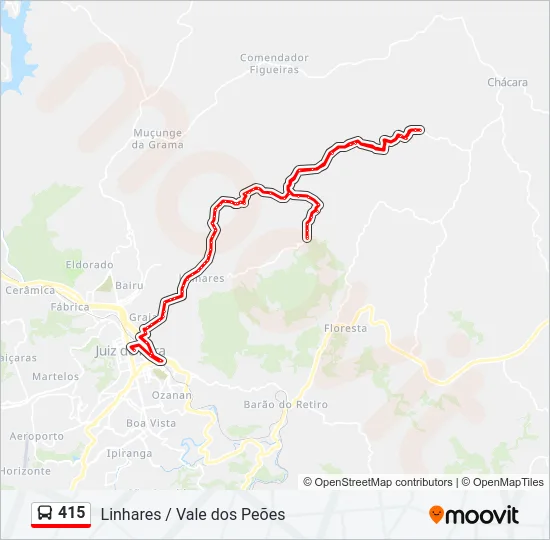 415 Bus Line Map
