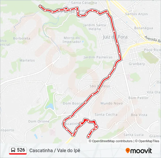 526 Bus Line Map