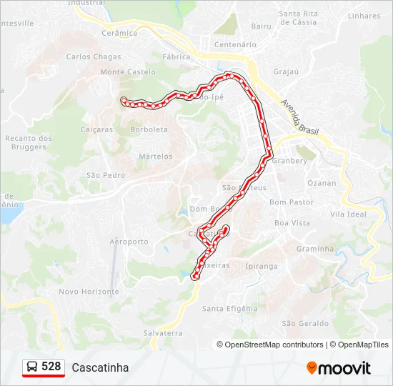 528 Bus Line Map