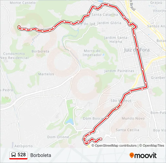 528 Bus Line Map