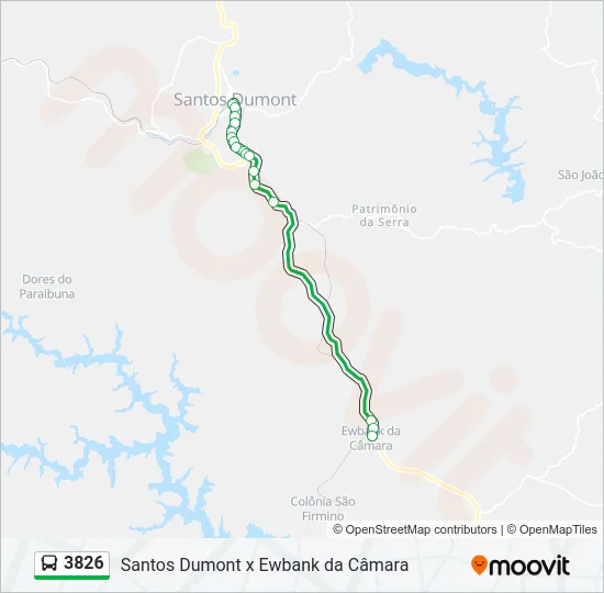 3826 Bus Line Map