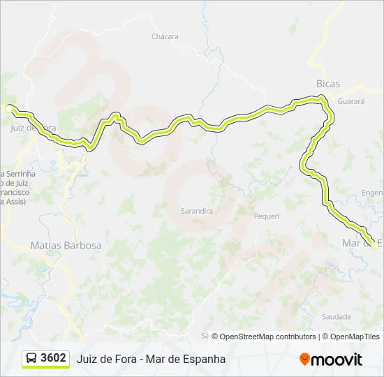 3602 Bus Line Map