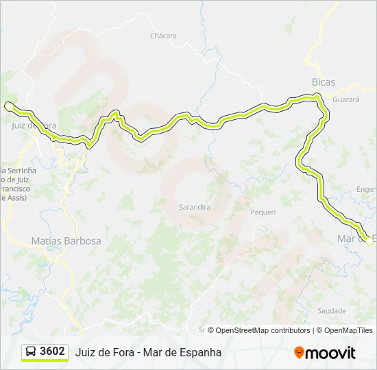 3602 Bus Line Map