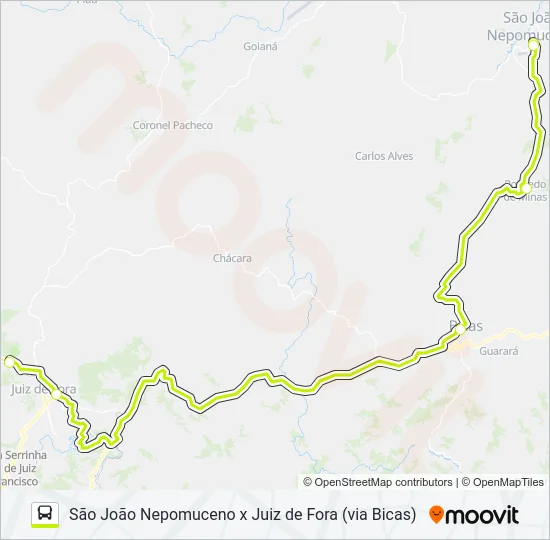 SJN X JF Bus Line Map