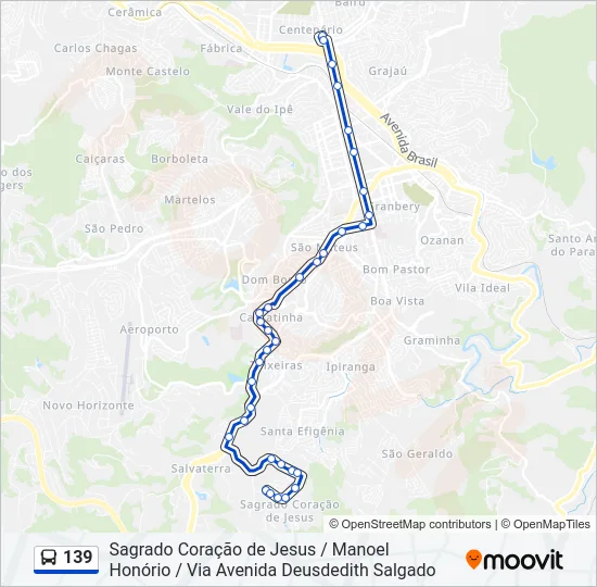139 Bus Line Map