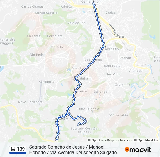 139 Bus Line Map
