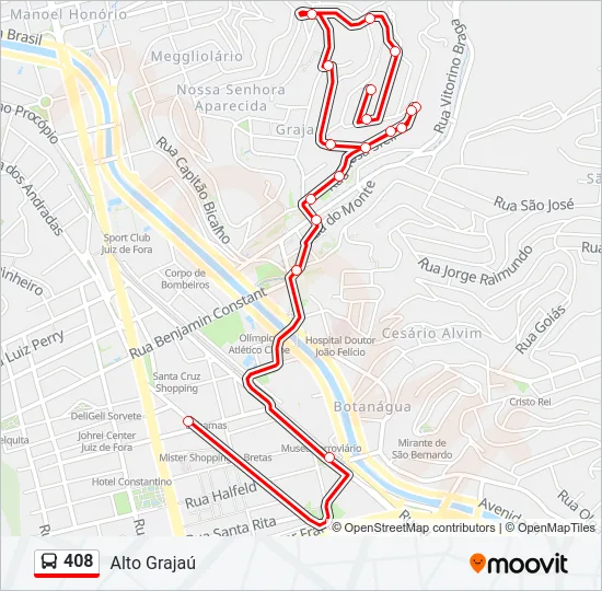 408 Bus Line Map