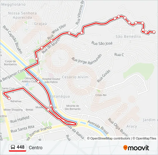448 Bus Line Map