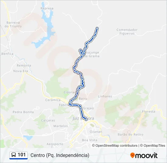 101 Bus Line Map