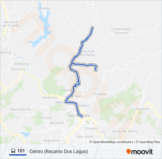 101 bus Line Map