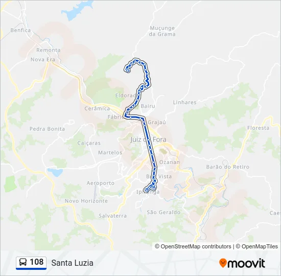 108 Bus Line Map