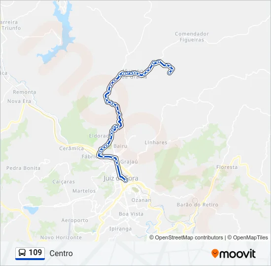 109 Bus Line Map