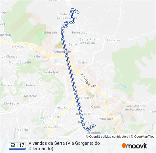 117 Bus Line Map