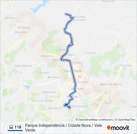 118 Bus Line Map
