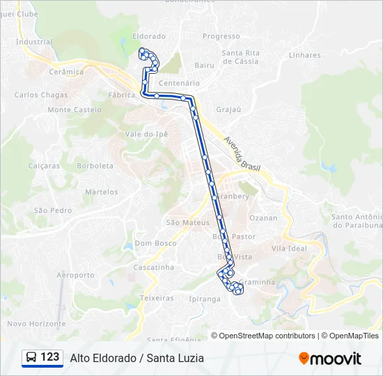 123 Bus Line Map