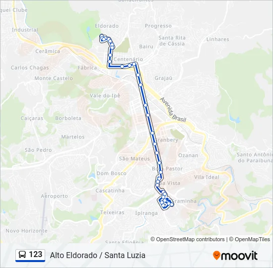 123 Bus Line Map