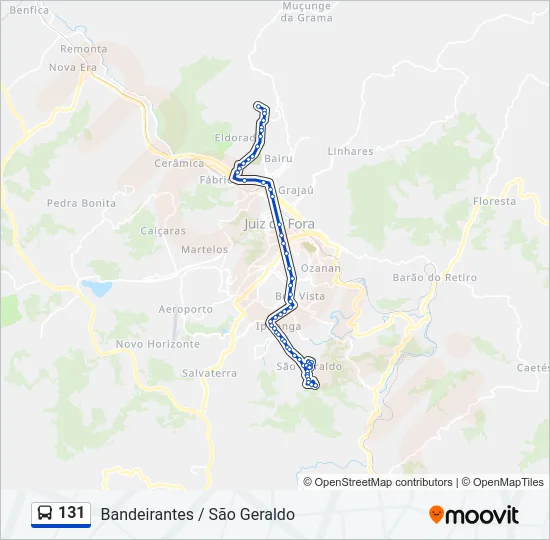 131 Bus Line Map