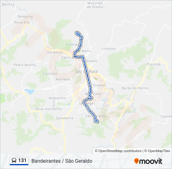 131 Bus Line Map