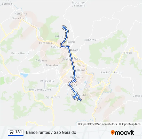 131 Bus Line Map