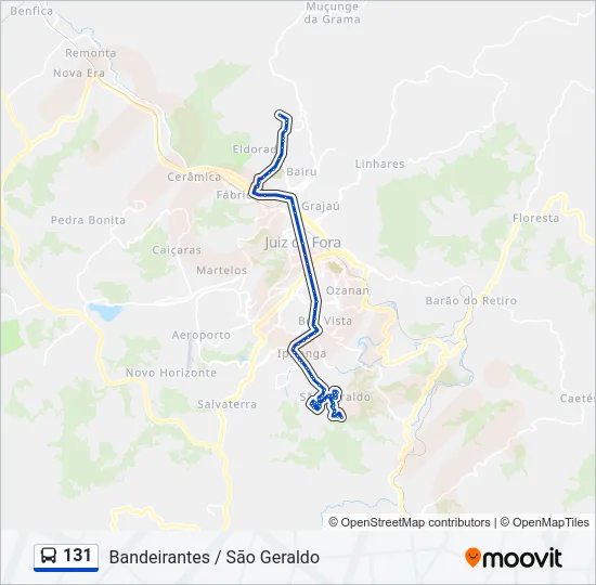 131 Bus Line Map