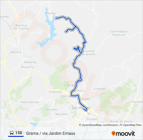 150 Bus Line Map