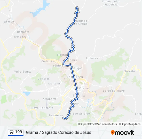 199 Bus Line Map