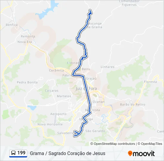 199 Bus Line Map