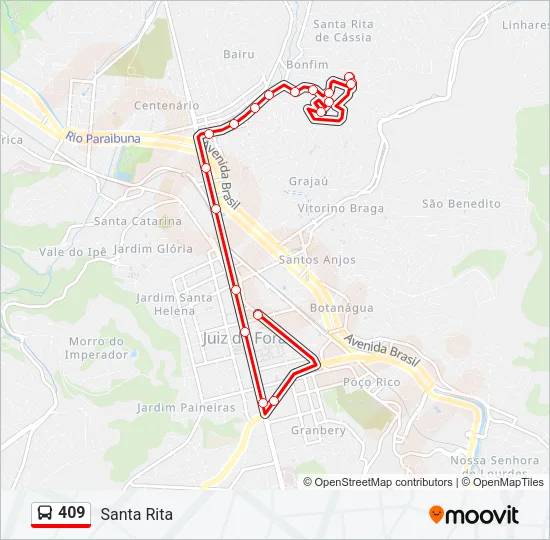409 Bus Line Map