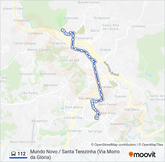 112 Bus Line Map