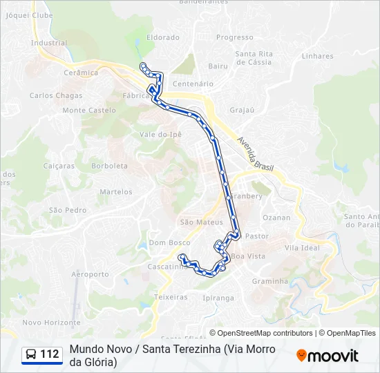 112 Bus Line Map