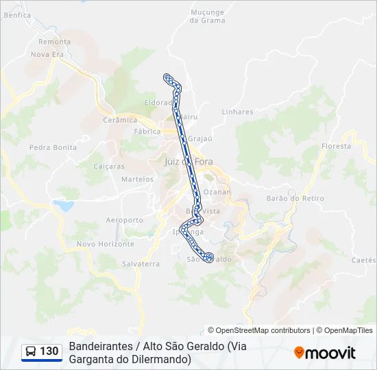 130 Bus Line Map
