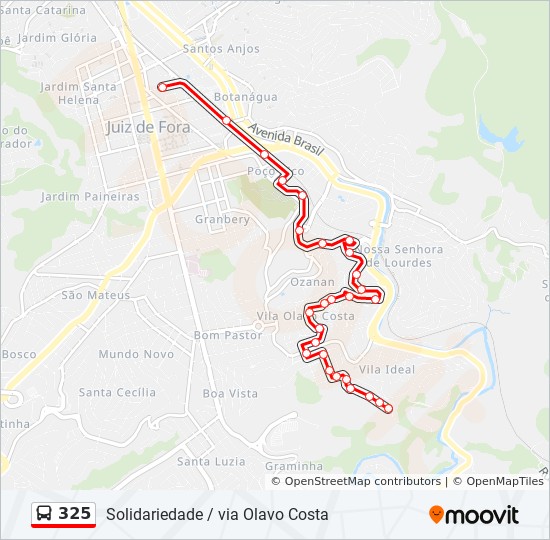 Bus 325 Route Map 325 Route: Schedules, Stops & Maps - Centro (Updated)