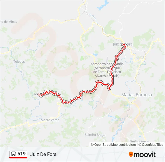 519 Bus Line Map