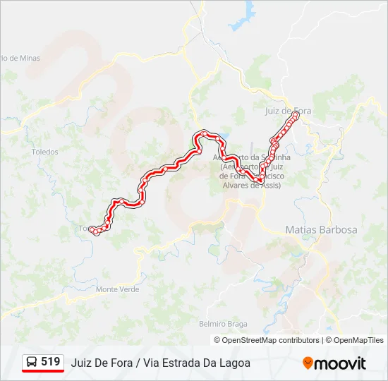 519 Bus Line Map