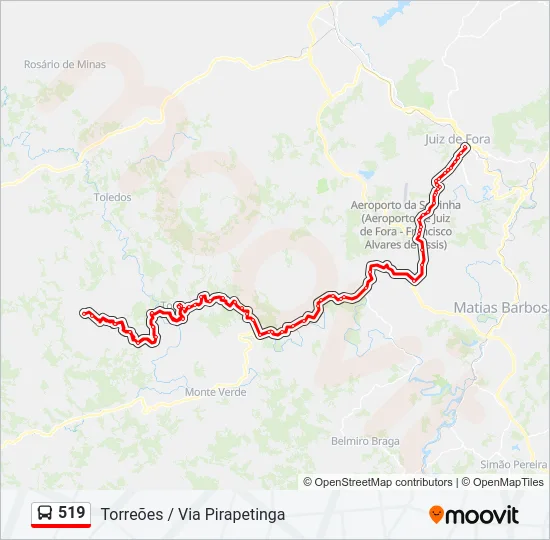 519 Bus Line Map