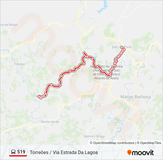 519 Bus Line Map