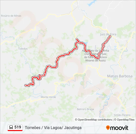 519 Bus Line Map