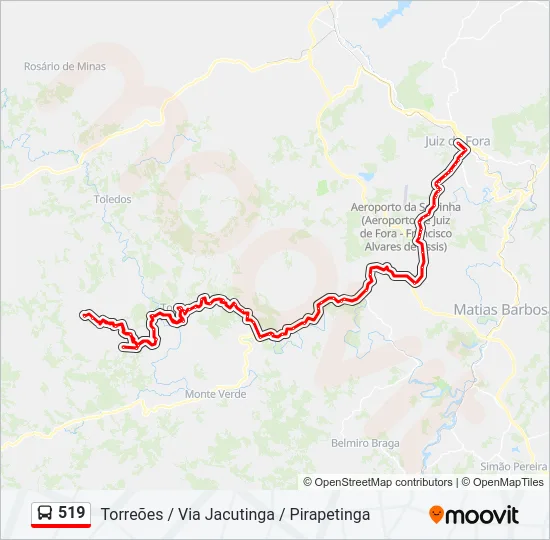 519 Bus Line Map