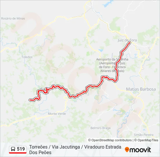 519 Bus Line Map