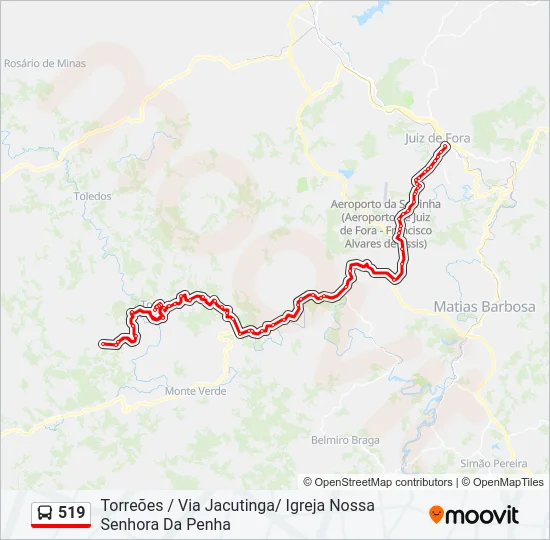 519 Bus Line Map