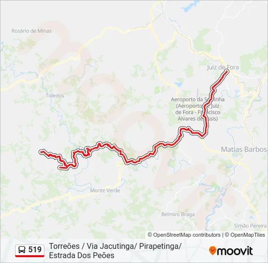519 Bus Line Map