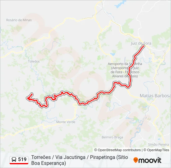 519 Bus Line Map