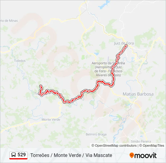 529 Bus Line Map