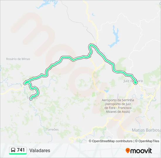 741 Bus Line Map